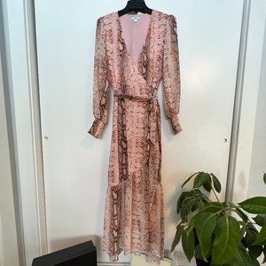 Full length Dress Snake Skin Print